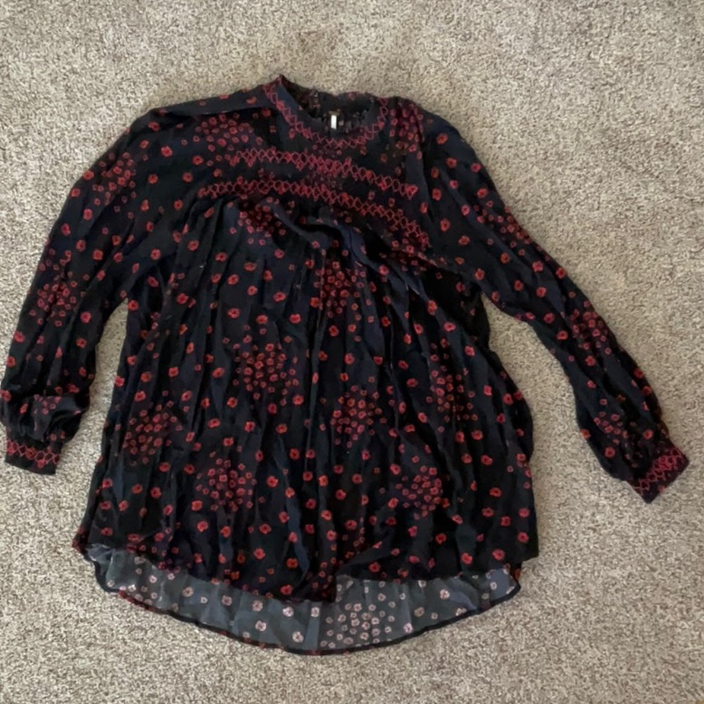 Free People - tunic top, worn once, size medium